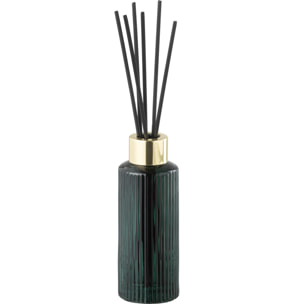 J-Line Bâtonnets parfumés Cedar Breeze - verre - vert foncé - small - 100 ml