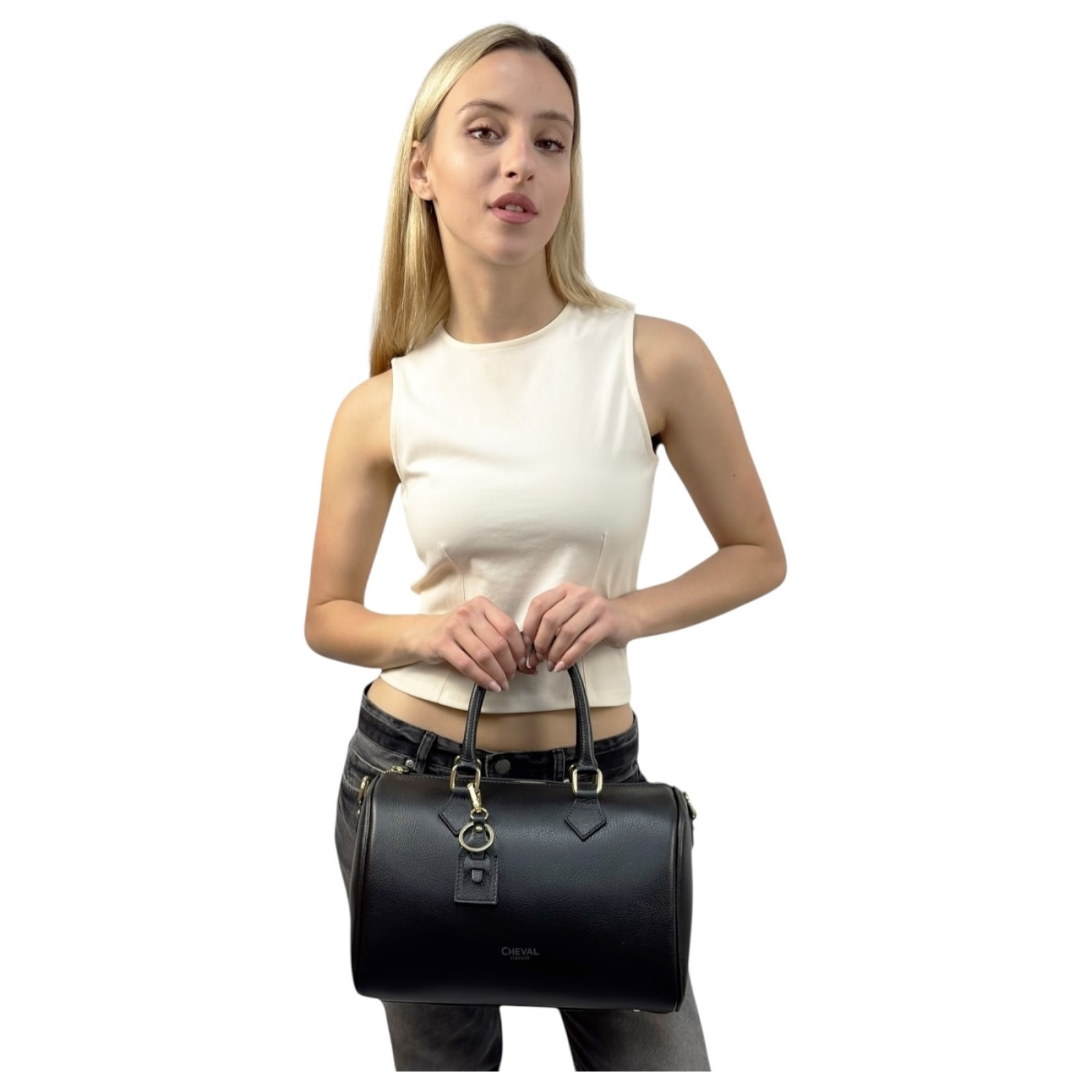 Bolso de Mano Cheval Firenze Chara Negro