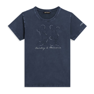 T-shirt da donna con stampa Disney e strass