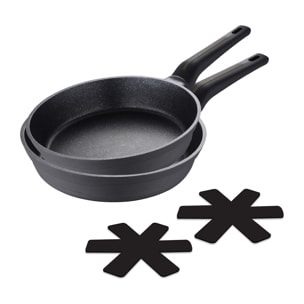 Set de 2 sartenes Ø20Ø24cm con protectores Bistro San Ignacio