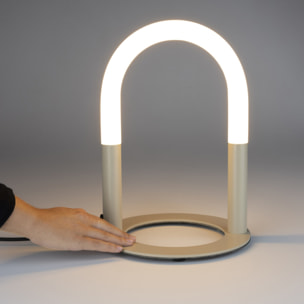 Arch - Lampe à poser en métal - Beige.