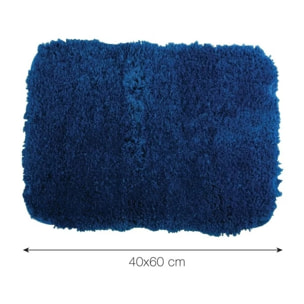 Tapis de bain Microfibre 40x60cm Bleu foncé MSV