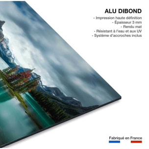 Tableau paysage du Canada, Lac de Banff Tableau alu Dibond