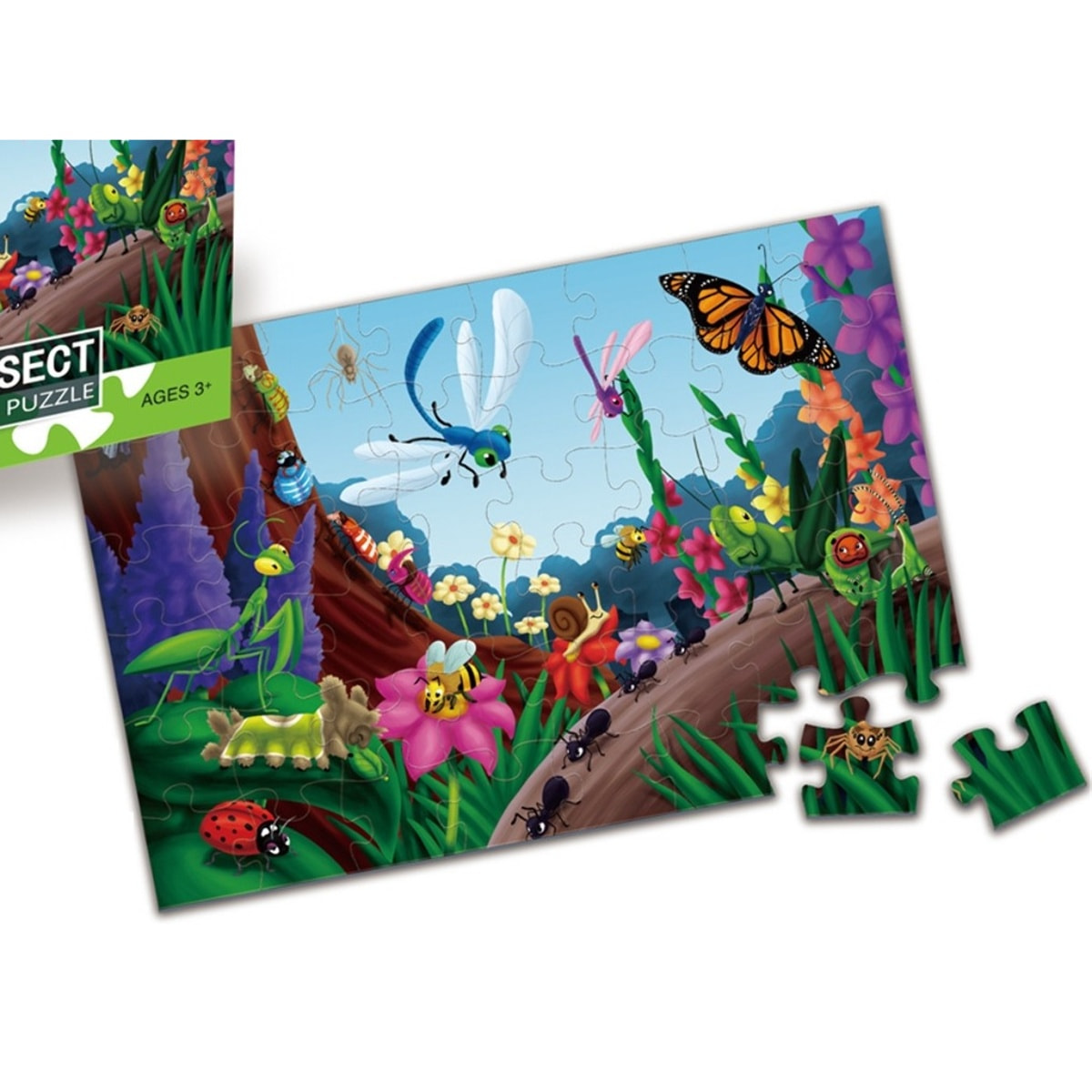 PUZLE DE 48 PIEZAS: BICHOS E INSECTOS