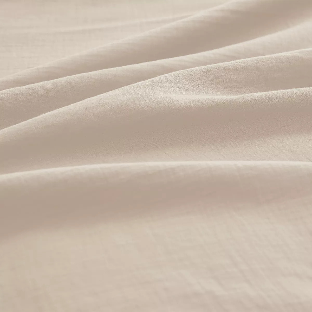 Drap housse b30 gaze de coton lavé uni blanc Malia neige