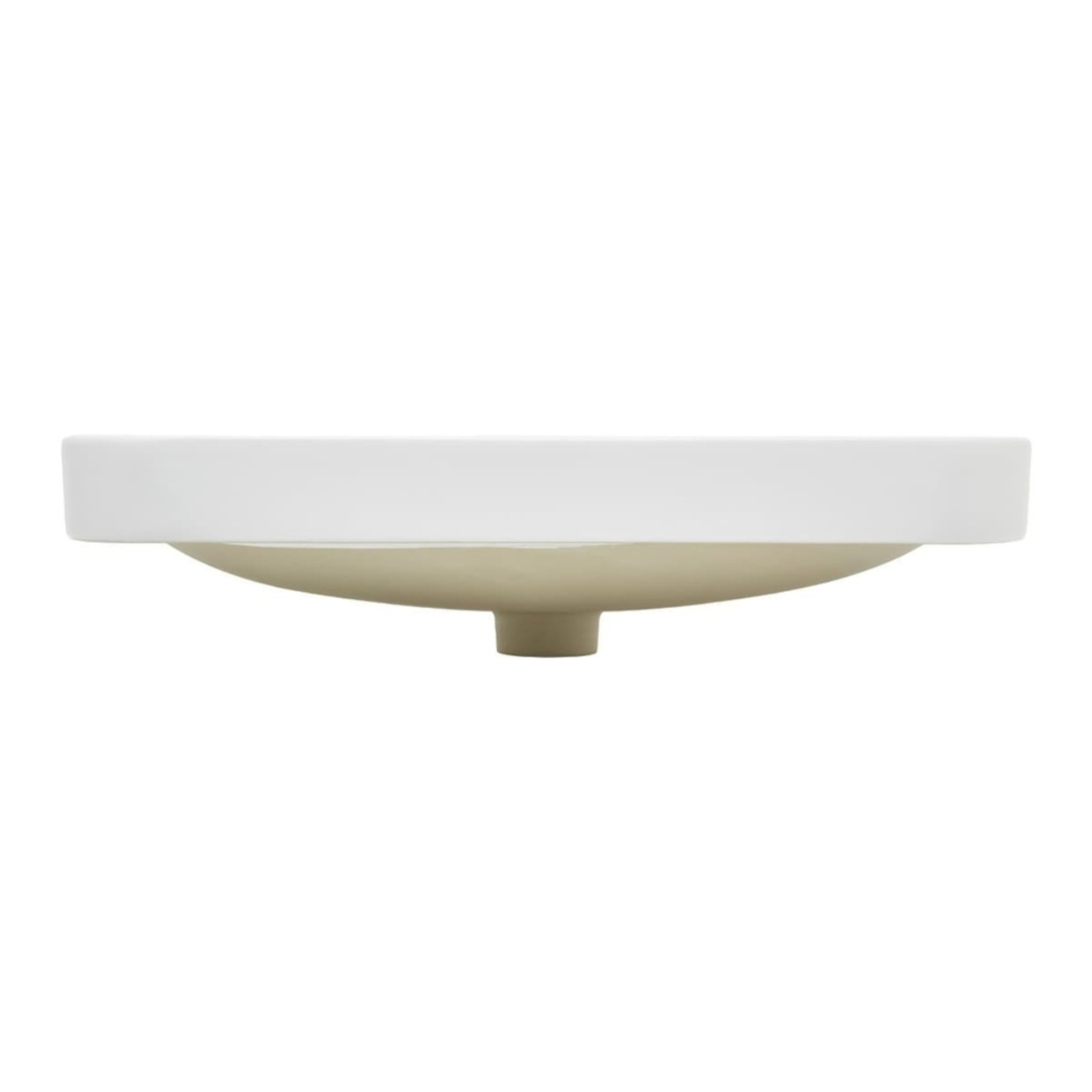Meuble lavabo Swiss Aqua Technologies Fusion 60,5x46 cm blanc mat, trou pour robinet au milieu SATFUS6046MW