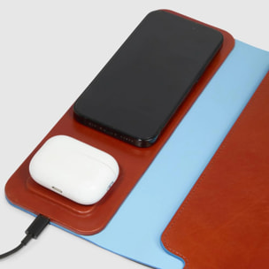 Piquadro Laptop sleeve with 15W wireless charging