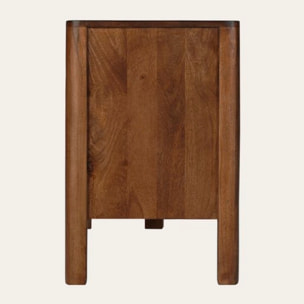 Meuble tv Capri -bois massif de mangue-couleur noyer 150 x 60 x 40 cm