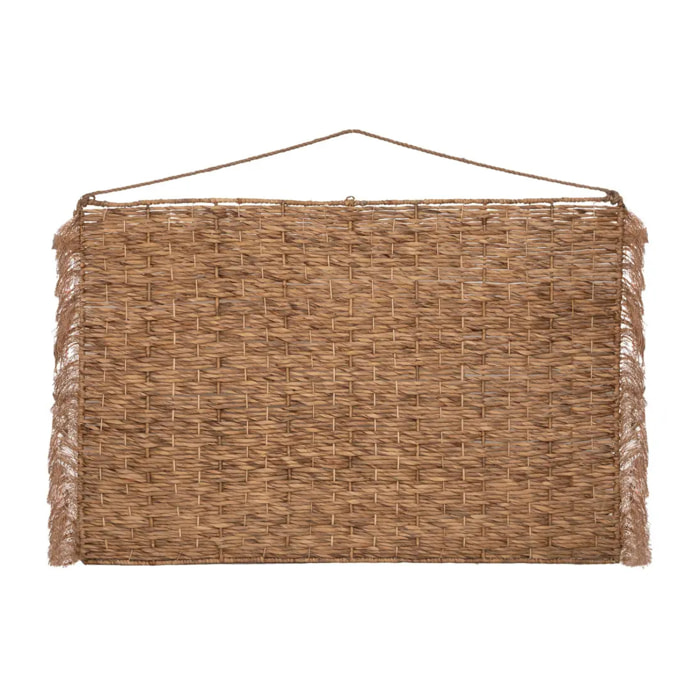 Tête de lit "Ori" - métal et jacinthe - H110 cm