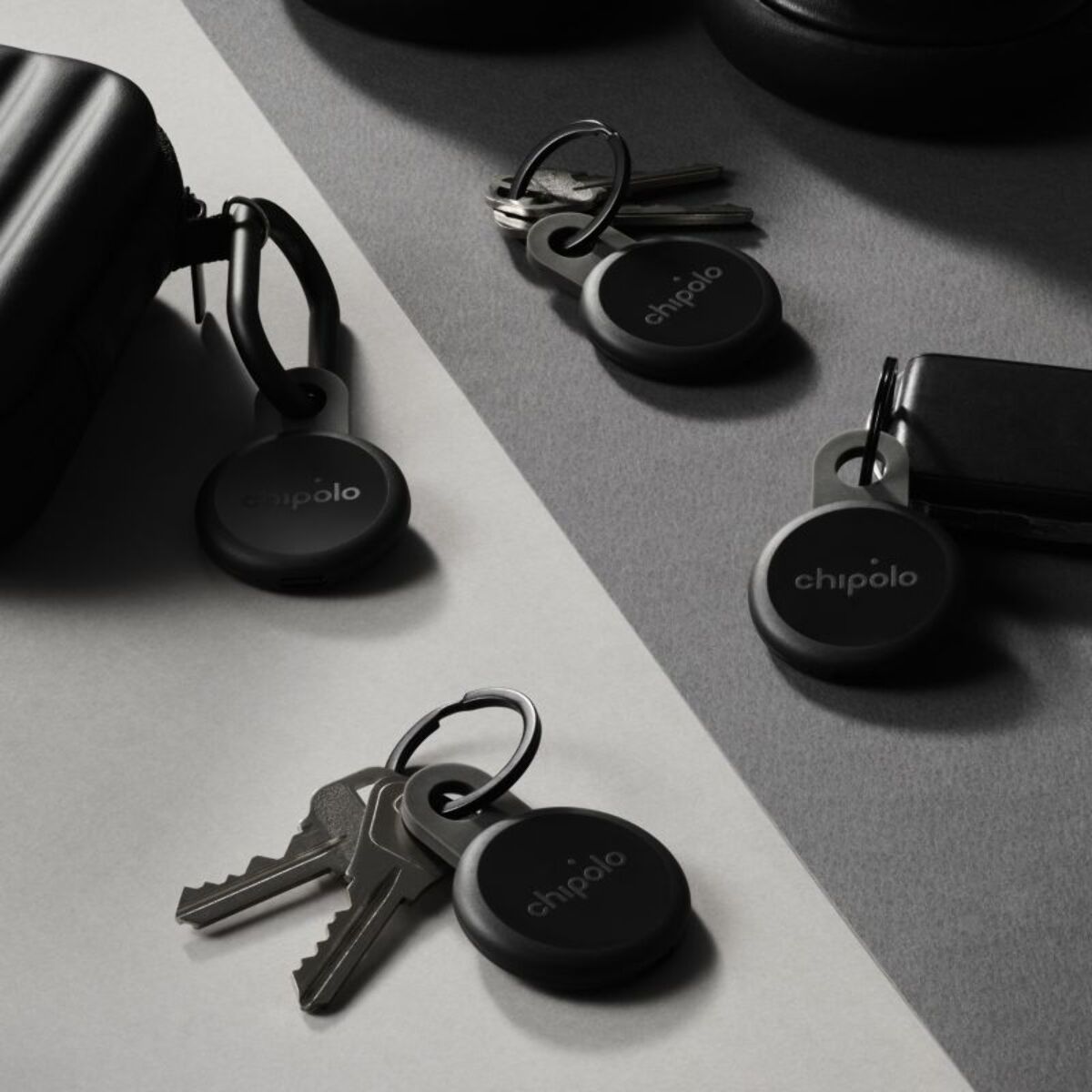 Tracker GPS CHIPOLO Loop x4 rechargeable USBC noir