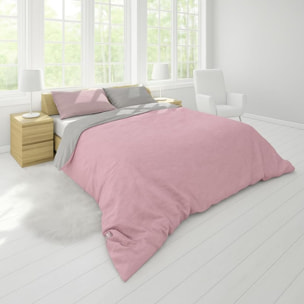 Set copripiumino singolo in flanella di cotone caldo e morbido, double face tinto filo con federa, ideale per inverno, tessuto avvolgente e confortevole, resistente ai lavaggi, pratico e traspirante, soluzione calda per la biancheria da letto