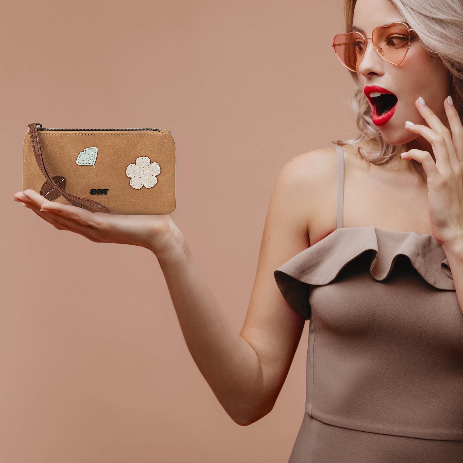 Cartera De Mano Skpat Leaves Beige