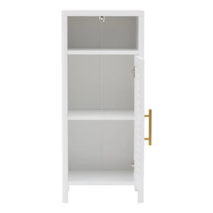 Meuble bas Orea rectangulaire 30x36cm 1 porte blanc