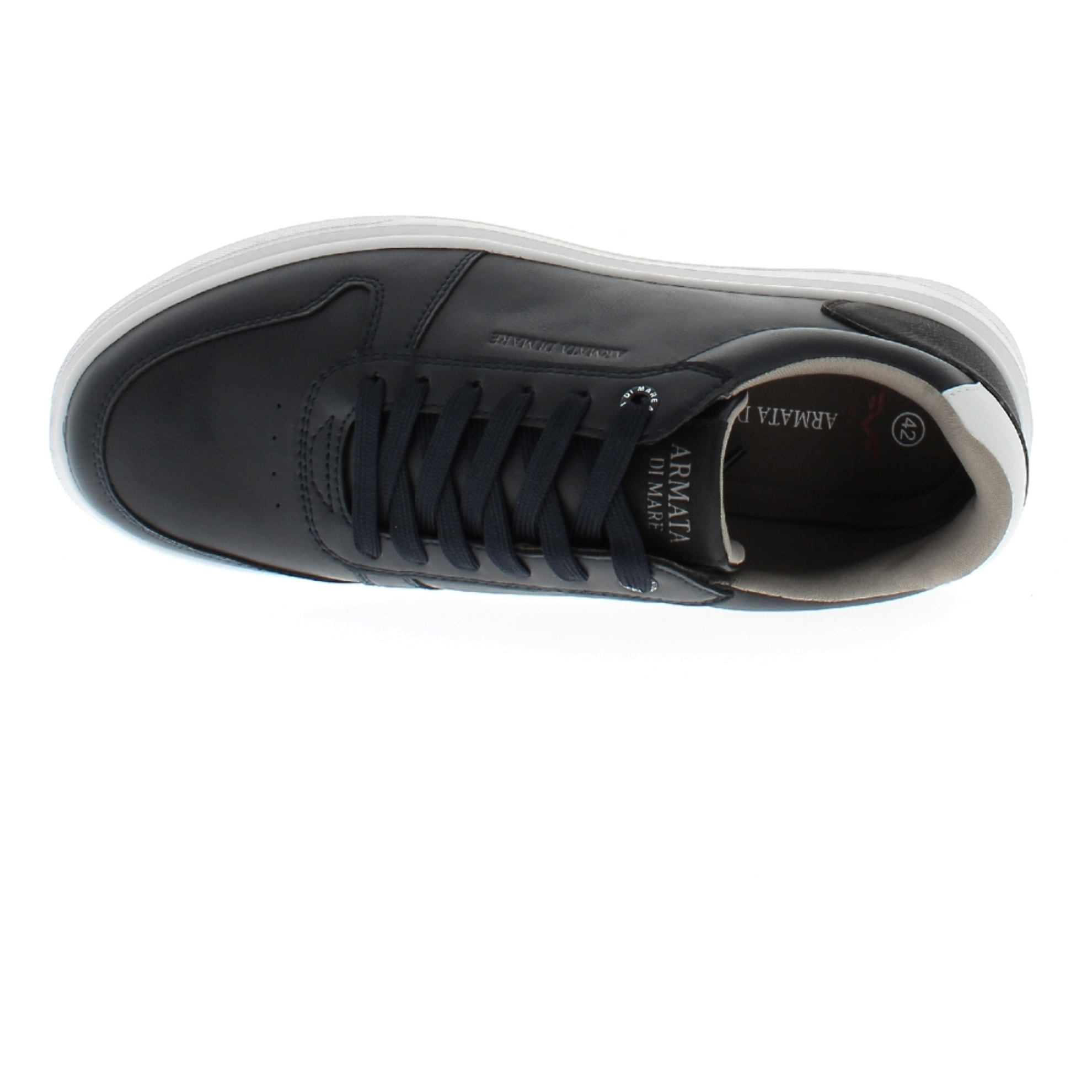 Armata di Mare Scarpe Uomo Court Maxi Sneakers Casual con Soletta Rimovibile in Memory Foam AMU W24M610 Navy