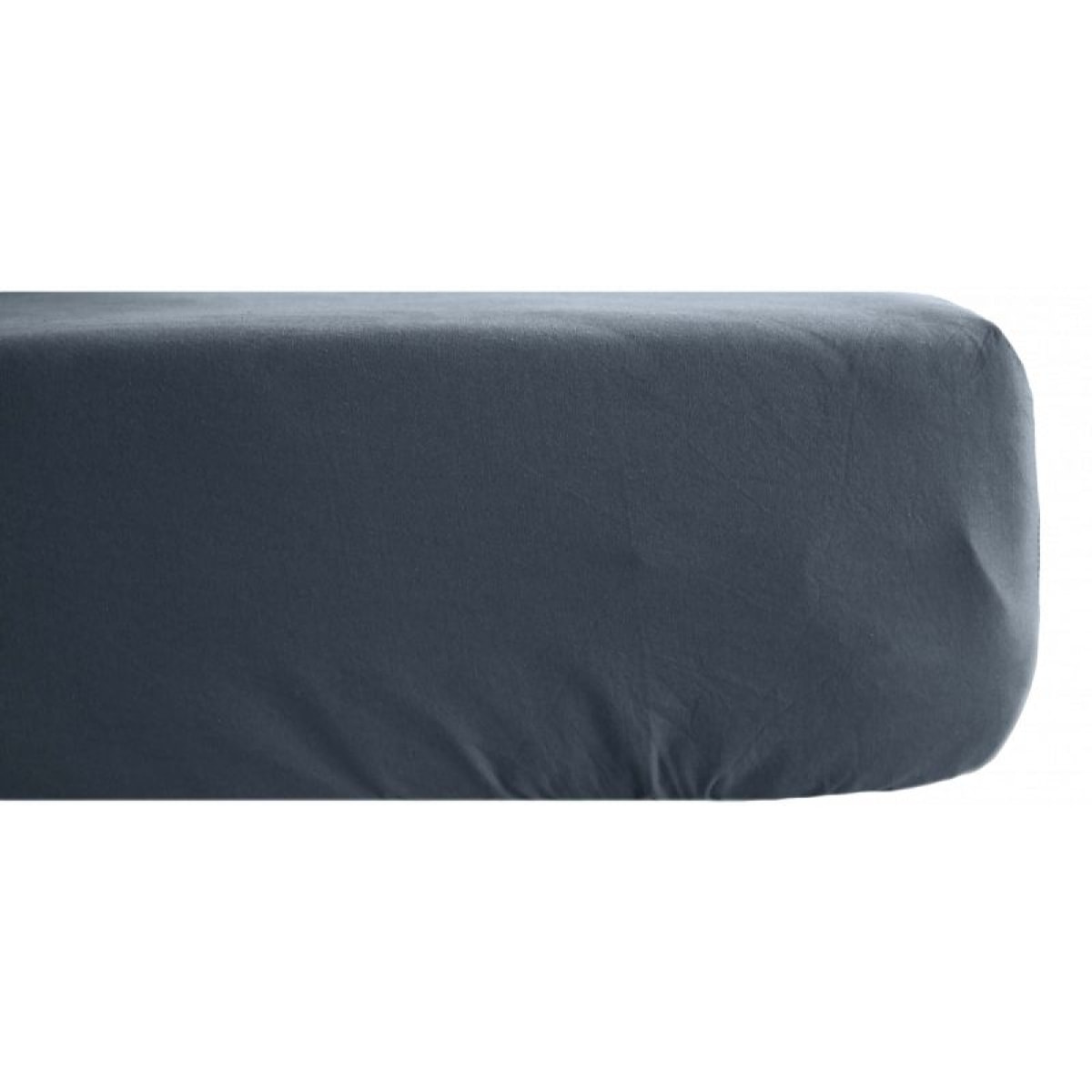 Drap housse Palace pur coton teint lavé 63 fils/cm² Vent du sud  -  Palace Granit