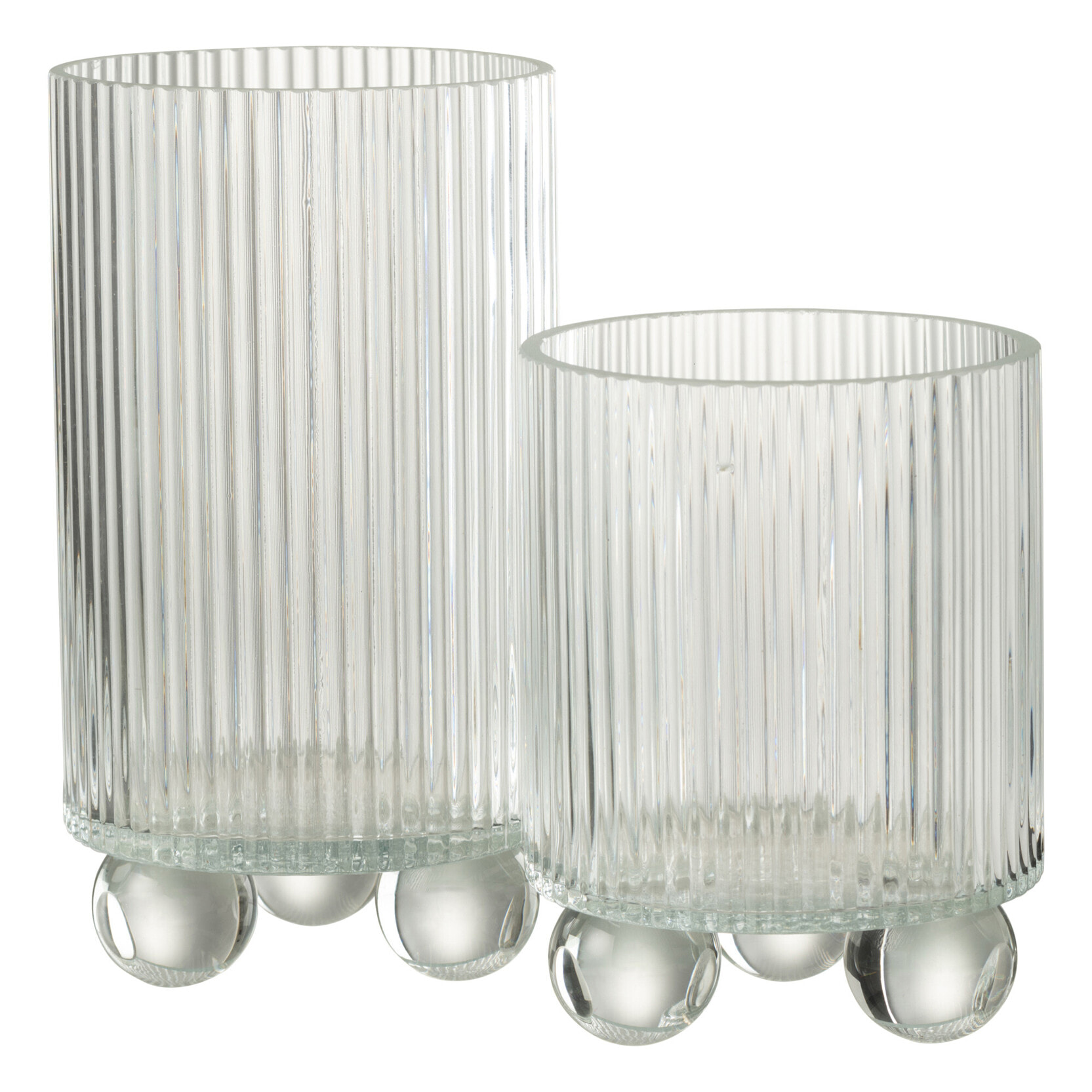 J-Line photophore Clara - verre - transparent - large