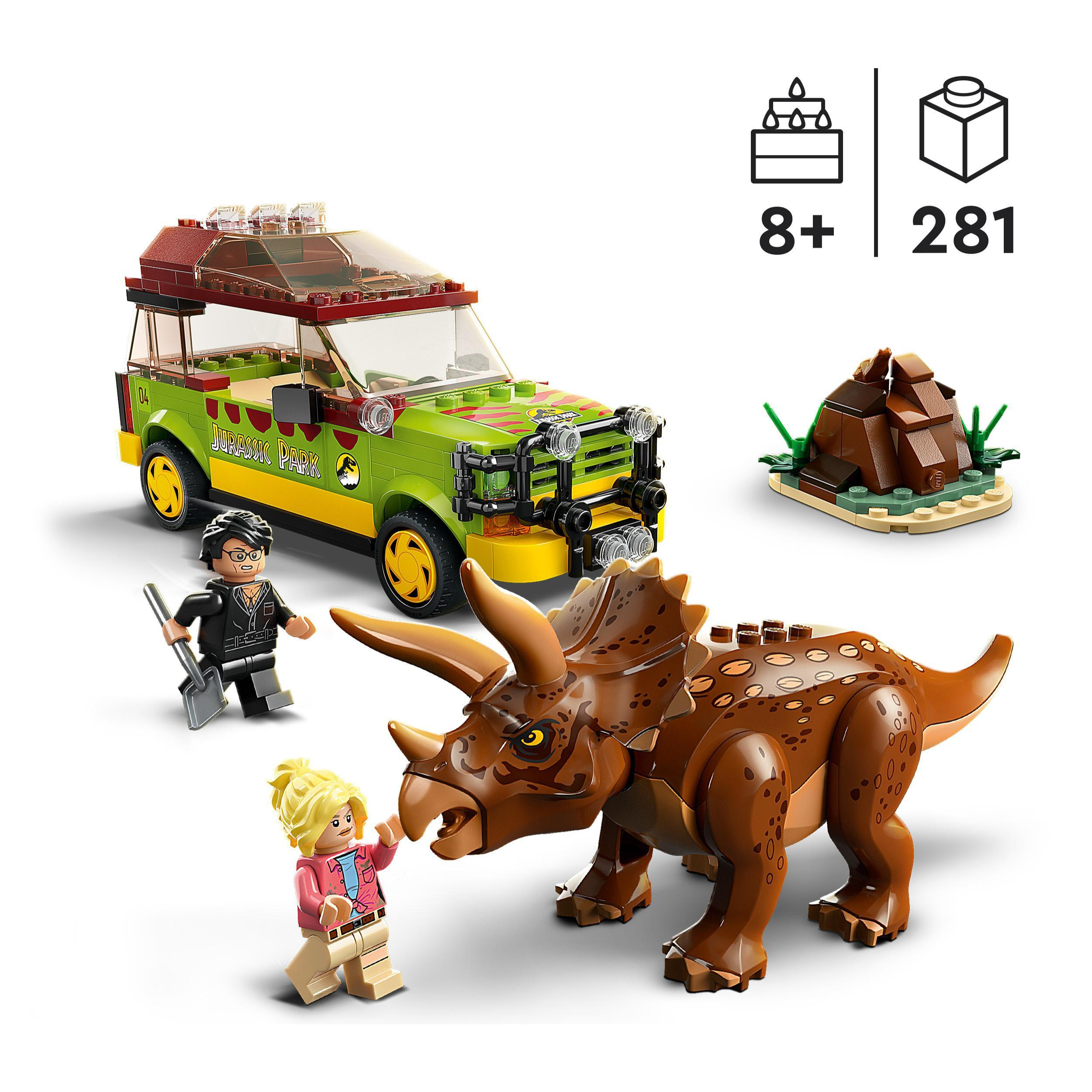 LEGO JURASSIC WORLD 76959 - LA RICERCA DEL TRICERATOPO