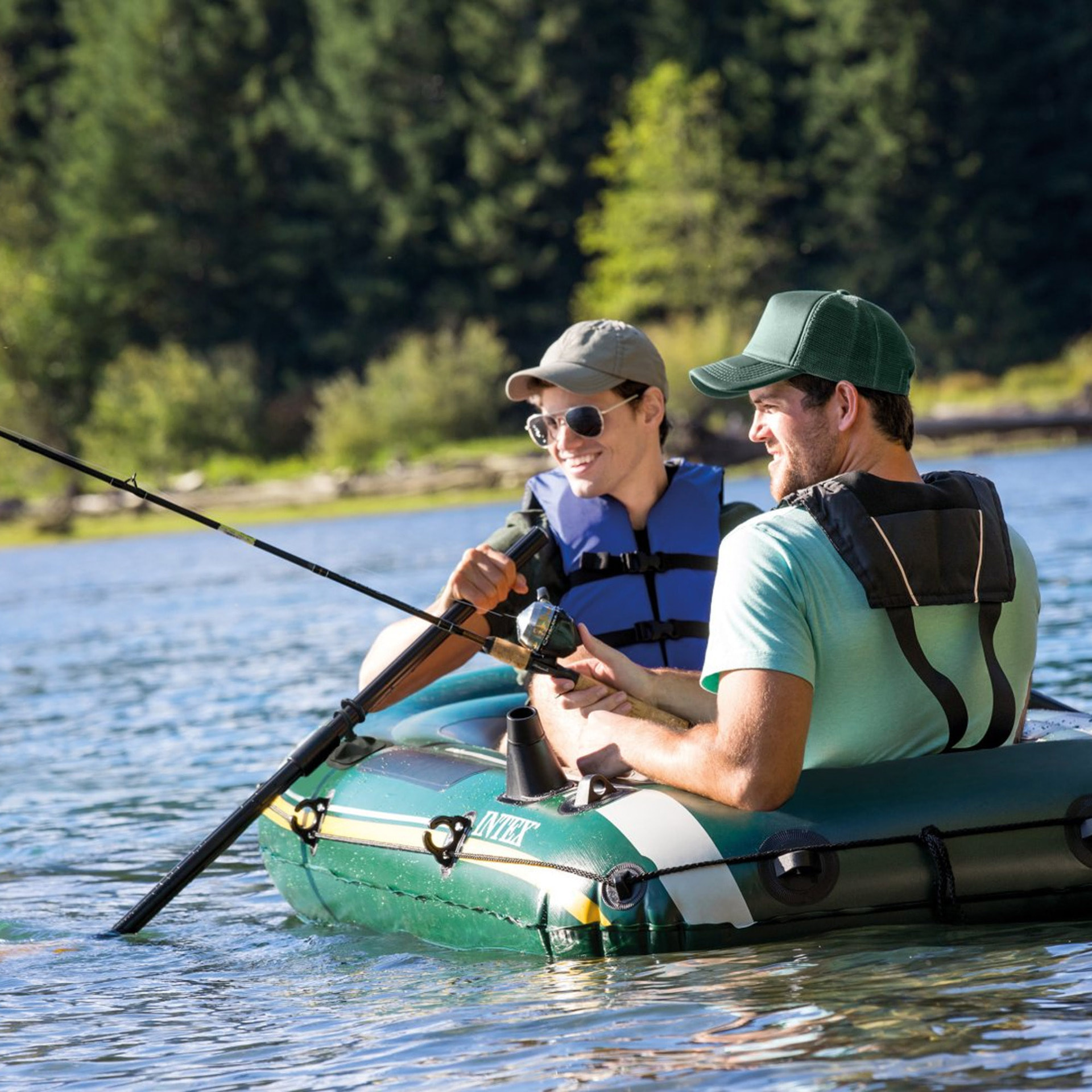 Intex Canotto Gonfiabile Seahawk 2, 2 posti, 236x114x41 cm