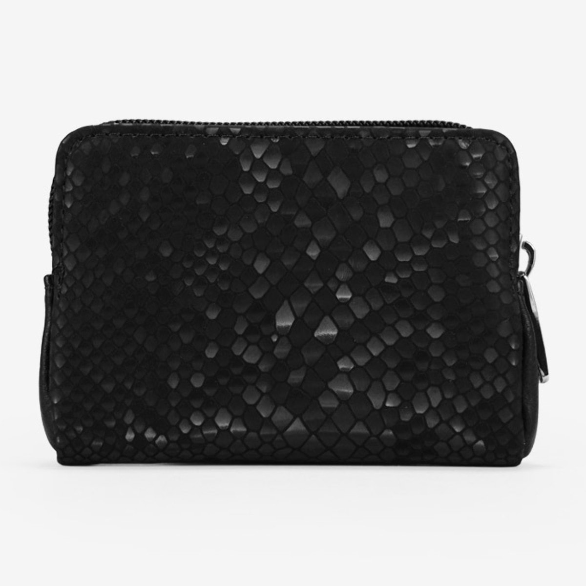 Monedero negro con estampado