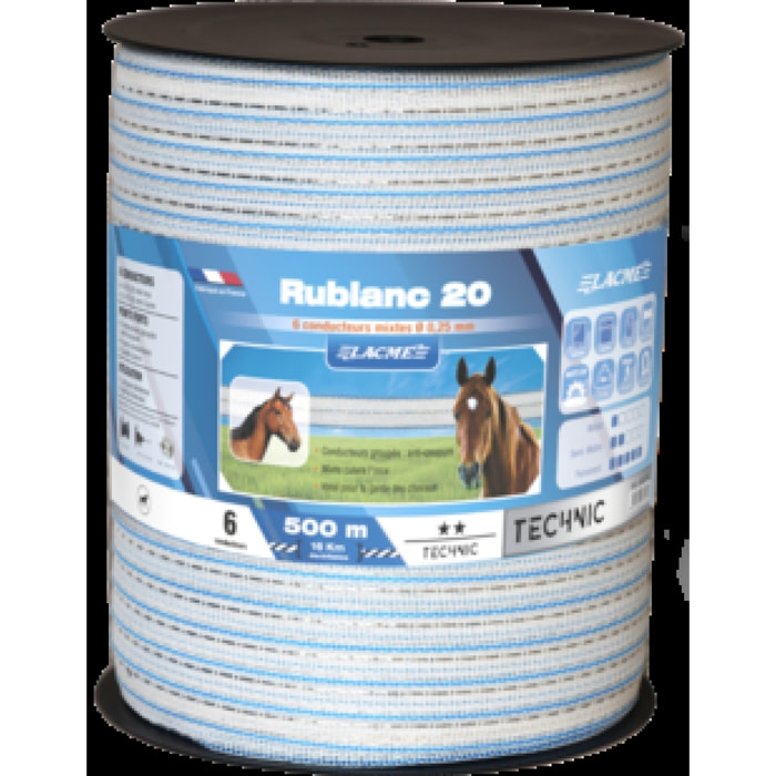 RUBLANC 20 à 6 conducteur - BOBINE de 500M - Lacmé - 635700