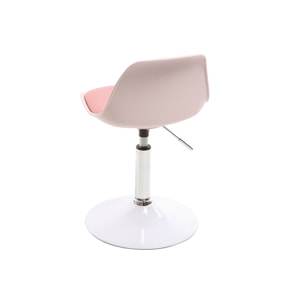 Chaise de bureau design enfant rose STEEVY