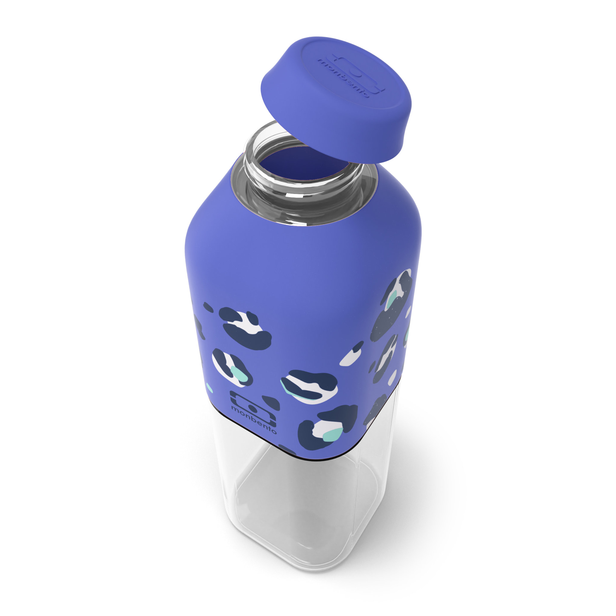 Bouteille réutilisable Positive M 500ml bleu Léopard