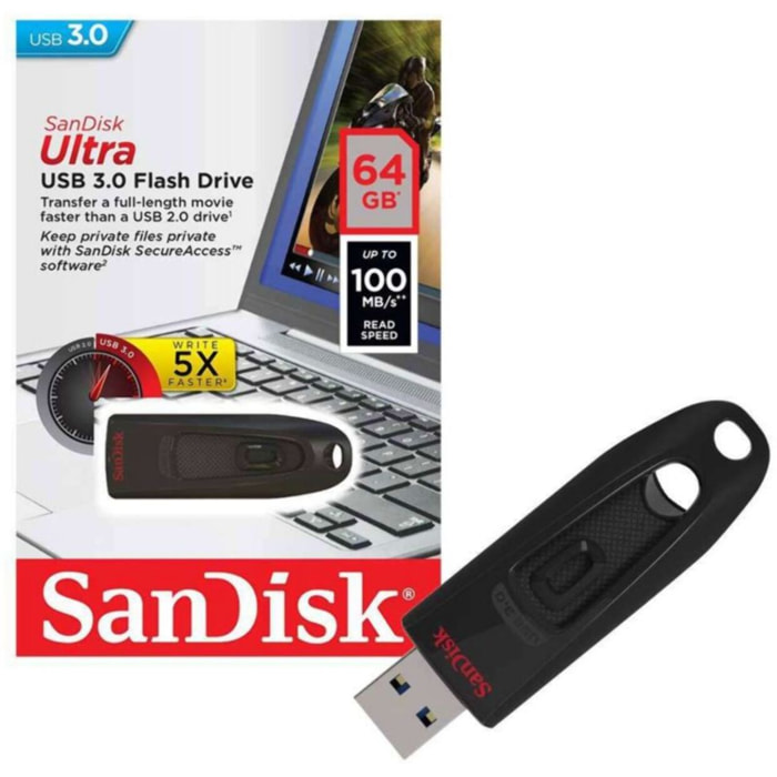 Clé USB SANDISK Ultra 64GB 3.0