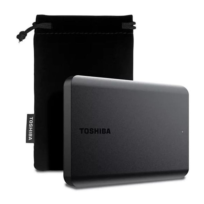 Disque dur externe TOSHIBA Pack 1To canvio basics + Housse