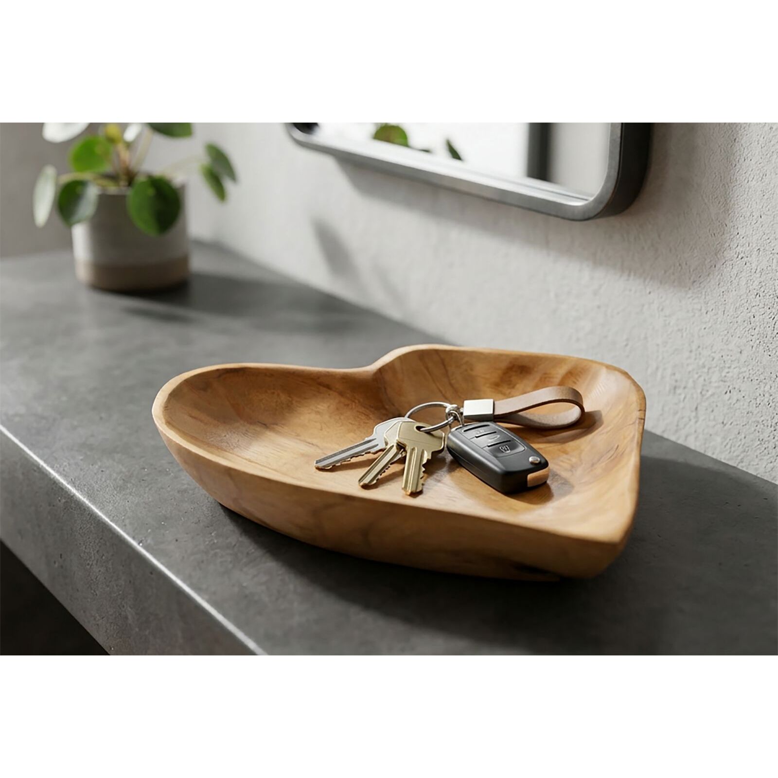 S/TASCHE KIHA IN TEAK RIC. CM 27X29X4 (PEZZI UNICI - NON RIP. IN SERIE)