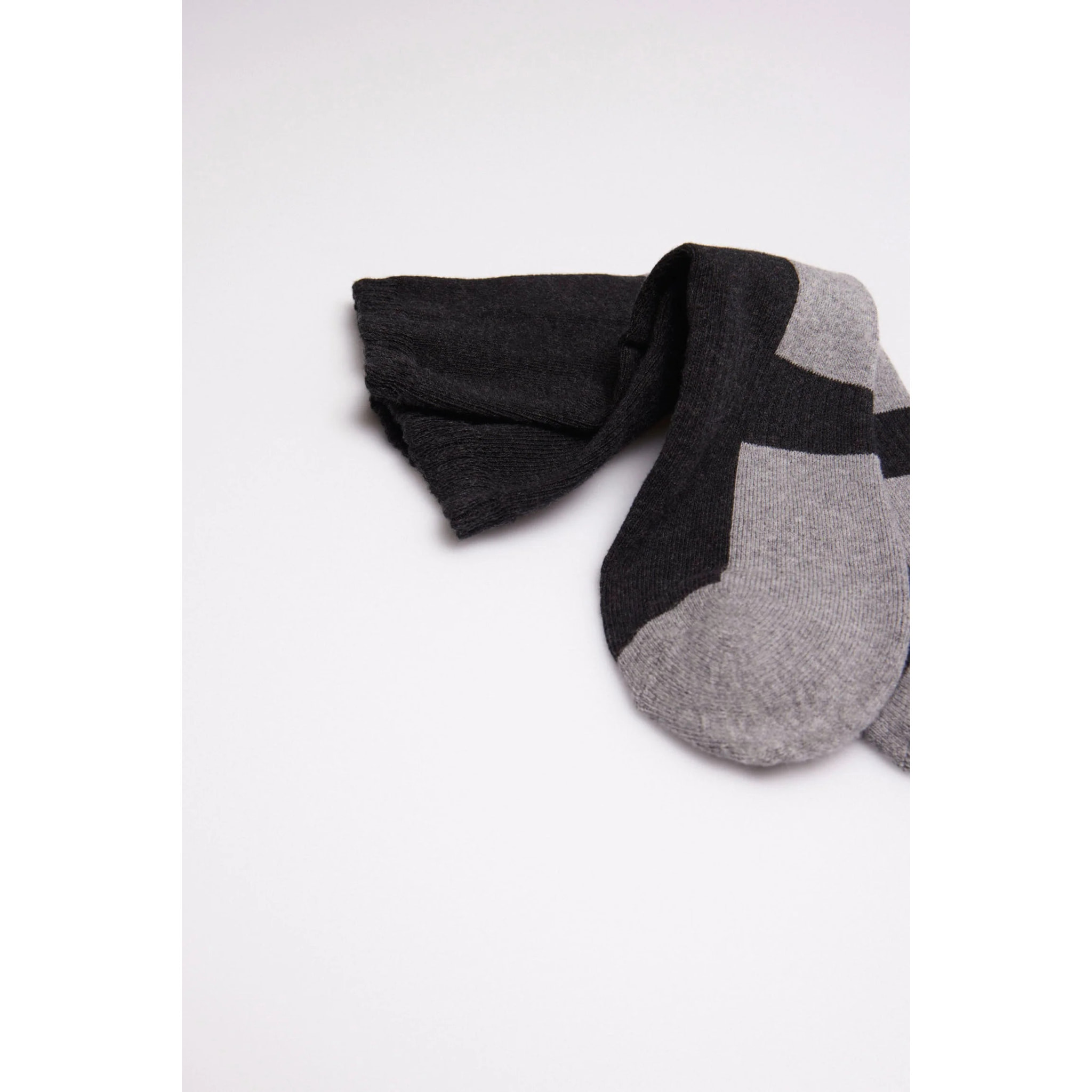 Confezione da 3 calzini sportivi in spugna grigi e neri