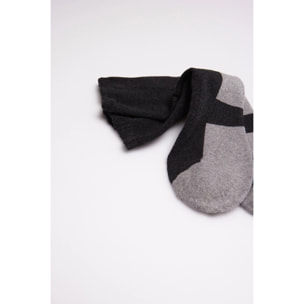 Confezione da 3 calzini sportivi in spugna grigi e neri