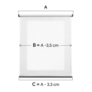Estor Motorizado Traslúcido MID Blanco