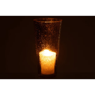 J-Line chandelier - verre - argenté/doré - large