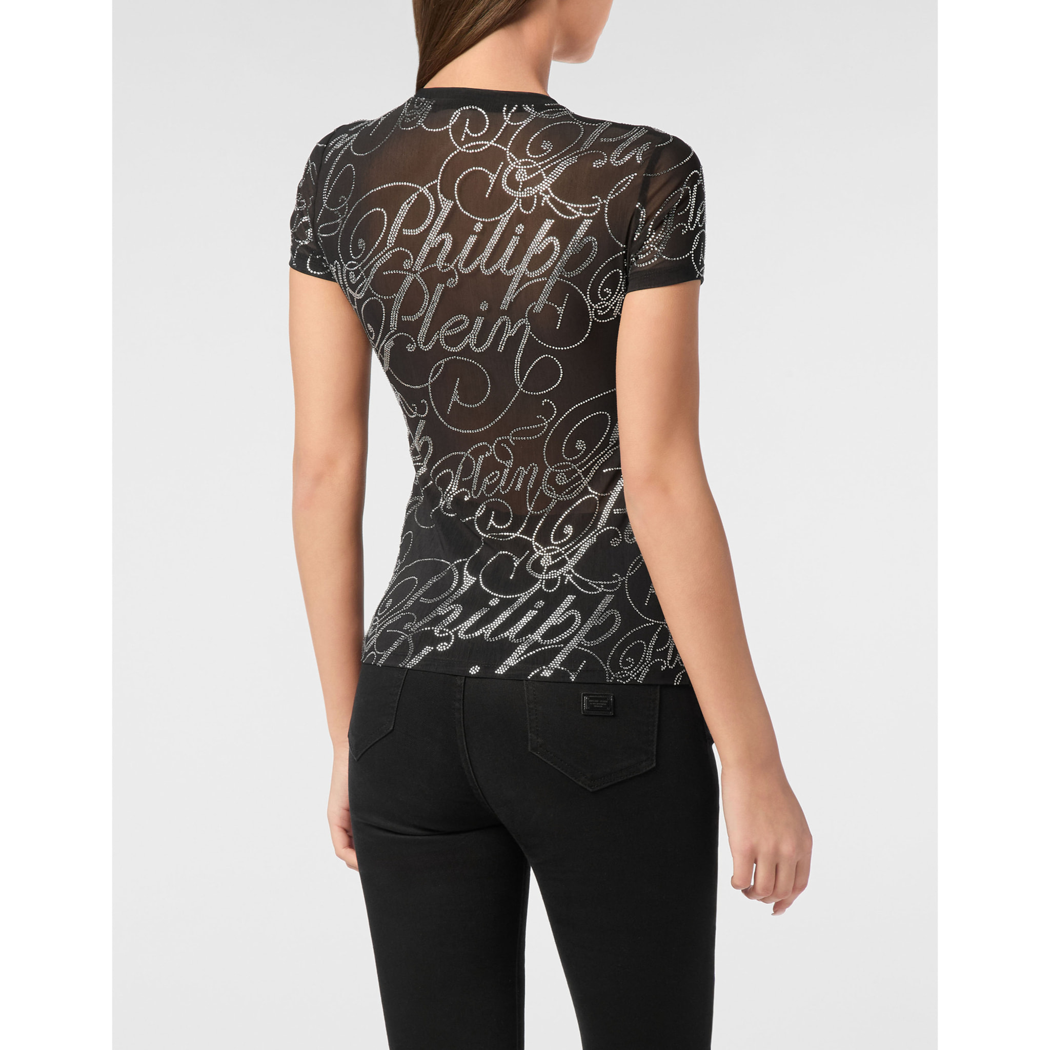 PHILIPP PLEIN Camiseta de corte slim SIGNATURE