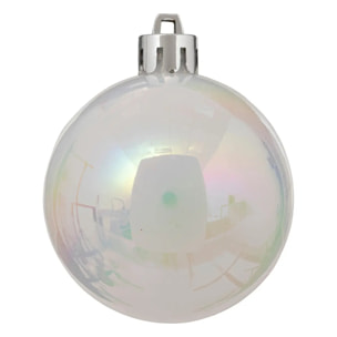Kit de sapin "Colorama de Noël" 18 pièces rouge/blanc