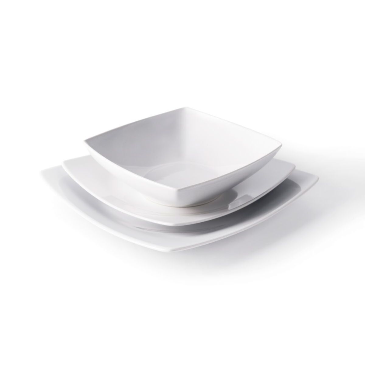 Service de table 18 pièces Excelsa – Shiny, Céramique Blanc