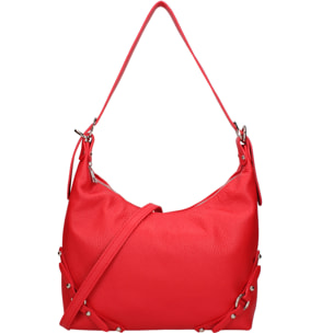 Borsa a spalla da donna In Vera pelle Made in Italy 30x30x9 cm