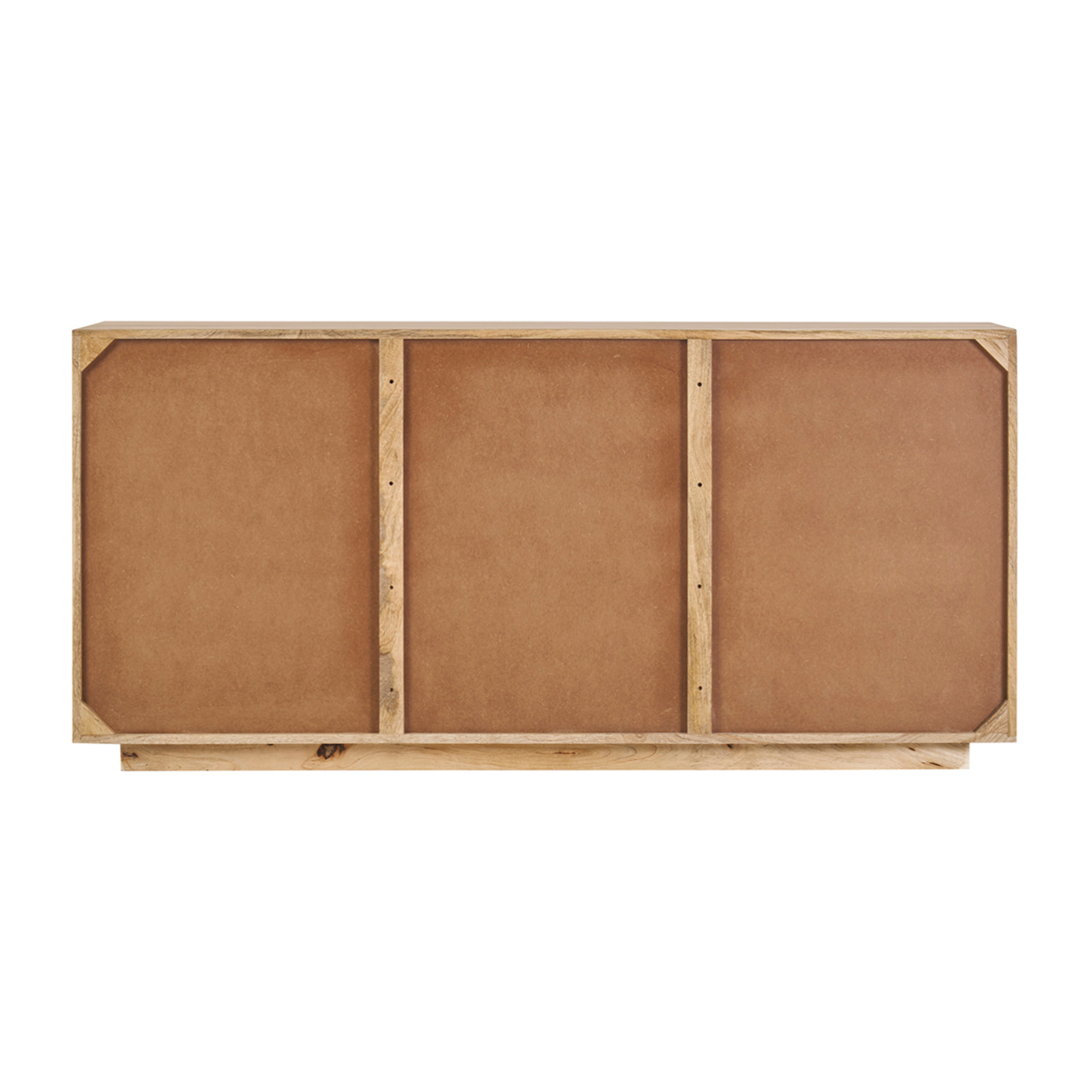 Buffet en bois manguier massif 3 portes L160 cm MATCHA