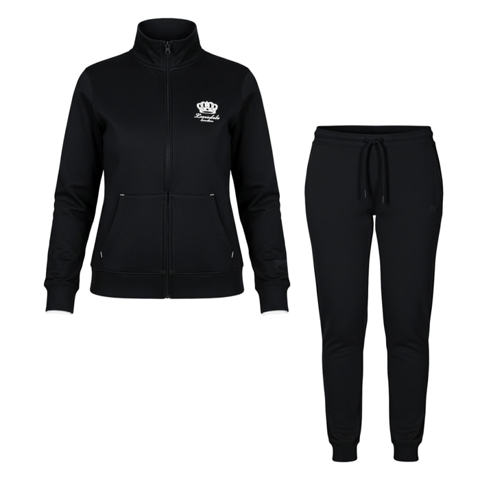 Tuta Donna LONSDALE Cotone Felpato Full Zip