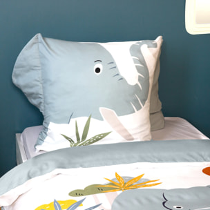 Parure de lit enfant imprimé 100% microfibre - eleph