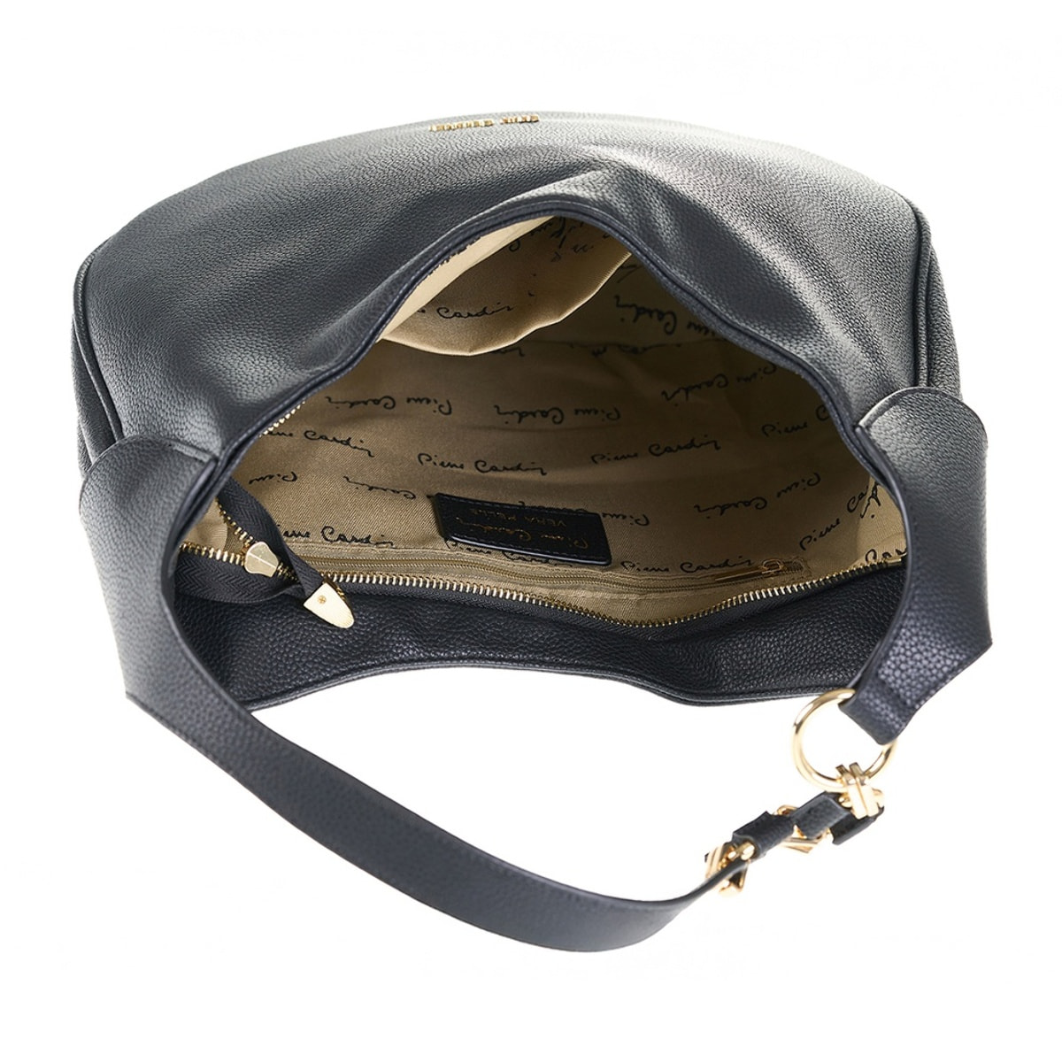 Borsa a spalla da donna Made in Italy - Modello Celeste Lux - 100% pelle - 33.0 x 25.5 x 12.0 cm