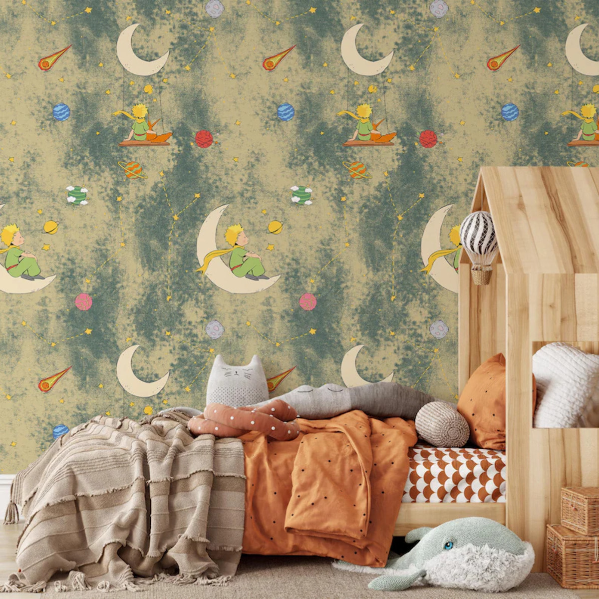 Carta da Parati Ufficiale Il Piccolo Principe Mappa Vintage