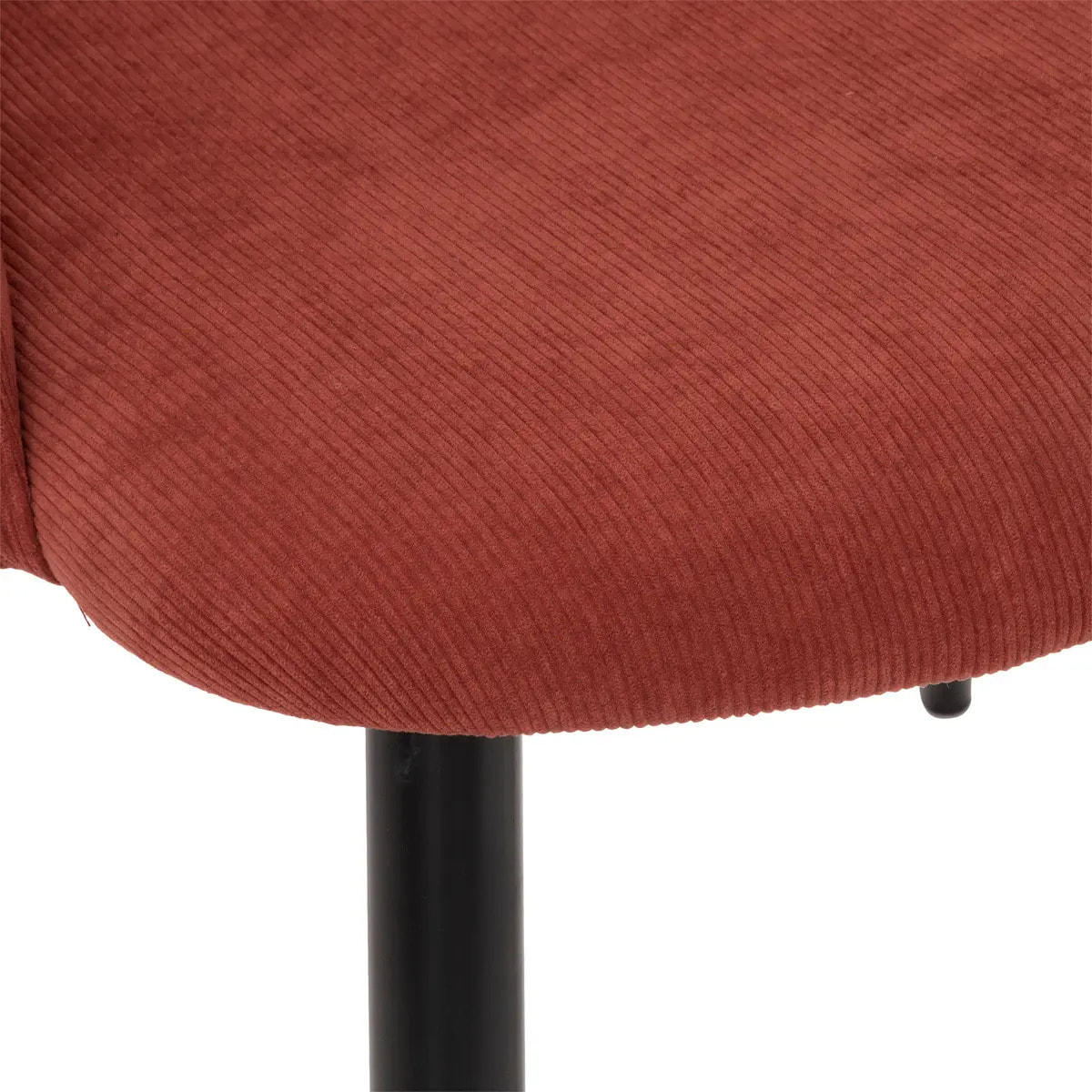 Fauteuil "Celeste" velours côtelé rose terracotta