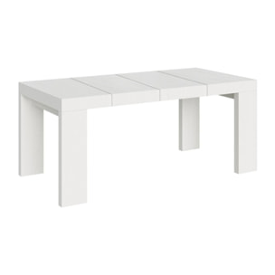 Table extensible 90x90/246 cm Roxell Premium Frêne Blanc