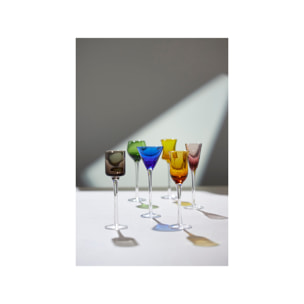 Ensemble de 6 verres à schnaps assortis