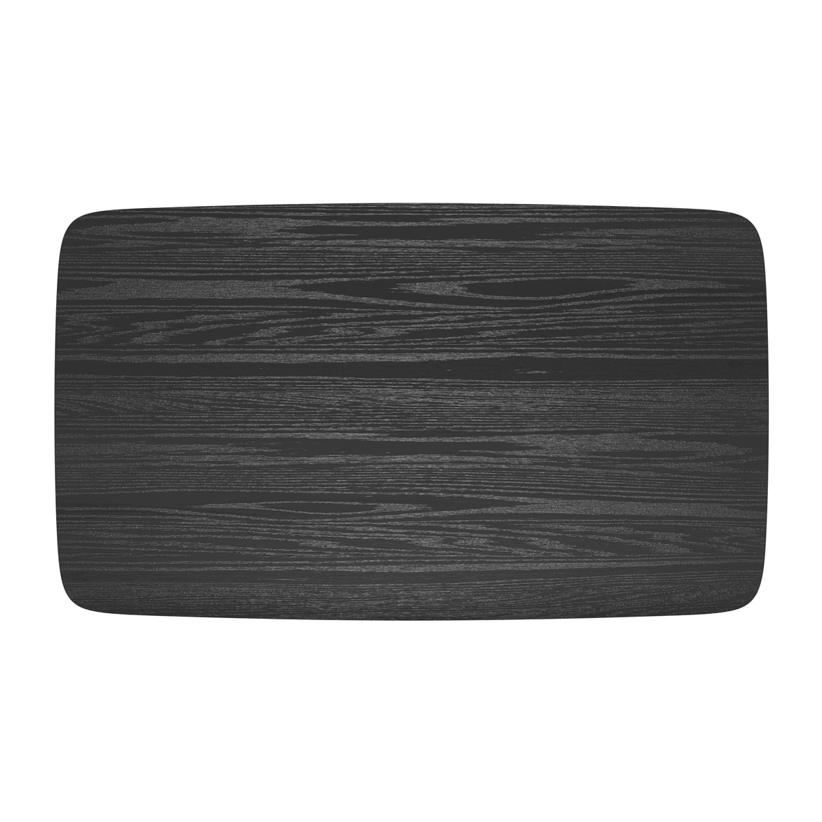 Table rectangulaire 6 personnes en bois noir 150 cm - Oman