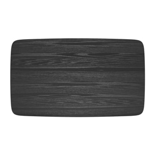 Table rectangulaire 6 personnes en bois noir 150 cm - Oman