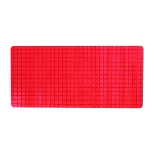 Tapis Fond de baignoire antidérapant Caoutchouc QUADRO 36x76cm Rouge MSV
