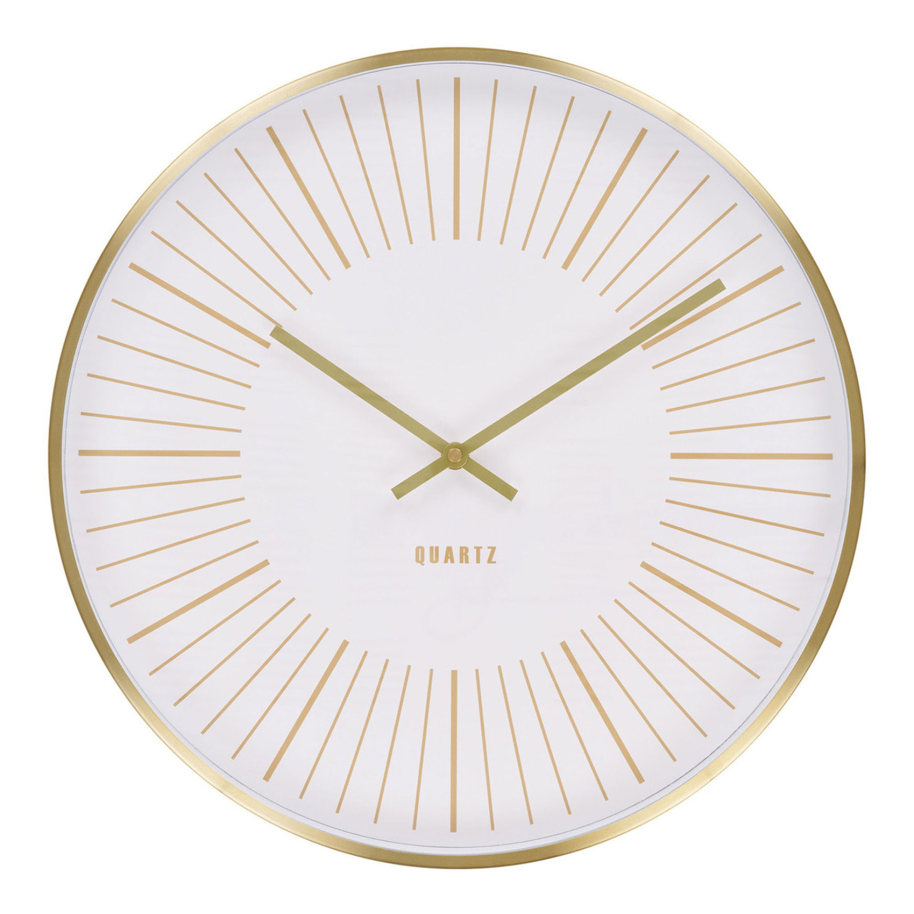 Takamaka - Orologio da parete in alluminio dorato con movimento silenzioso ø40 cm