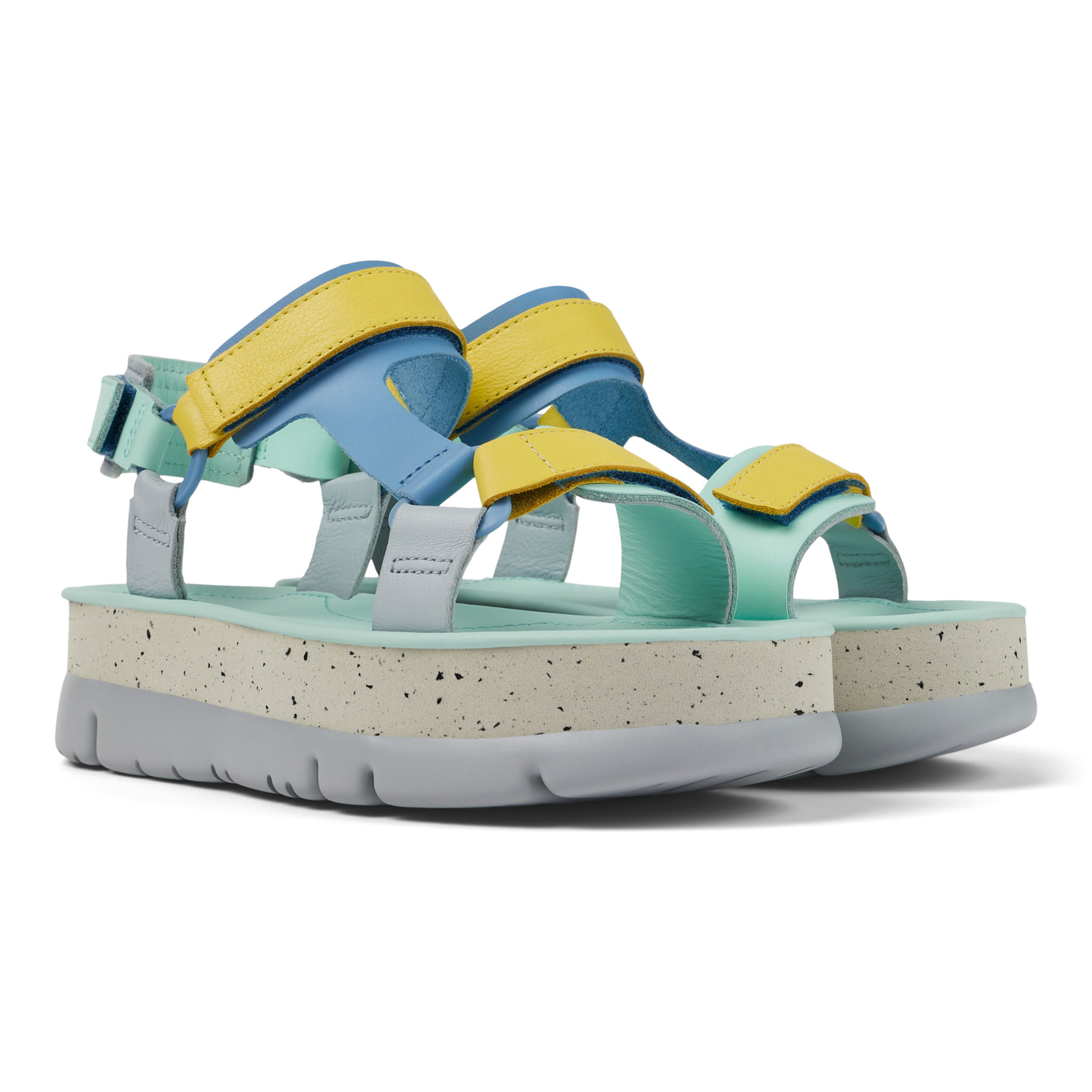 Sandalias - CAMPER Oruga Up - Multicolor - Cuero liso